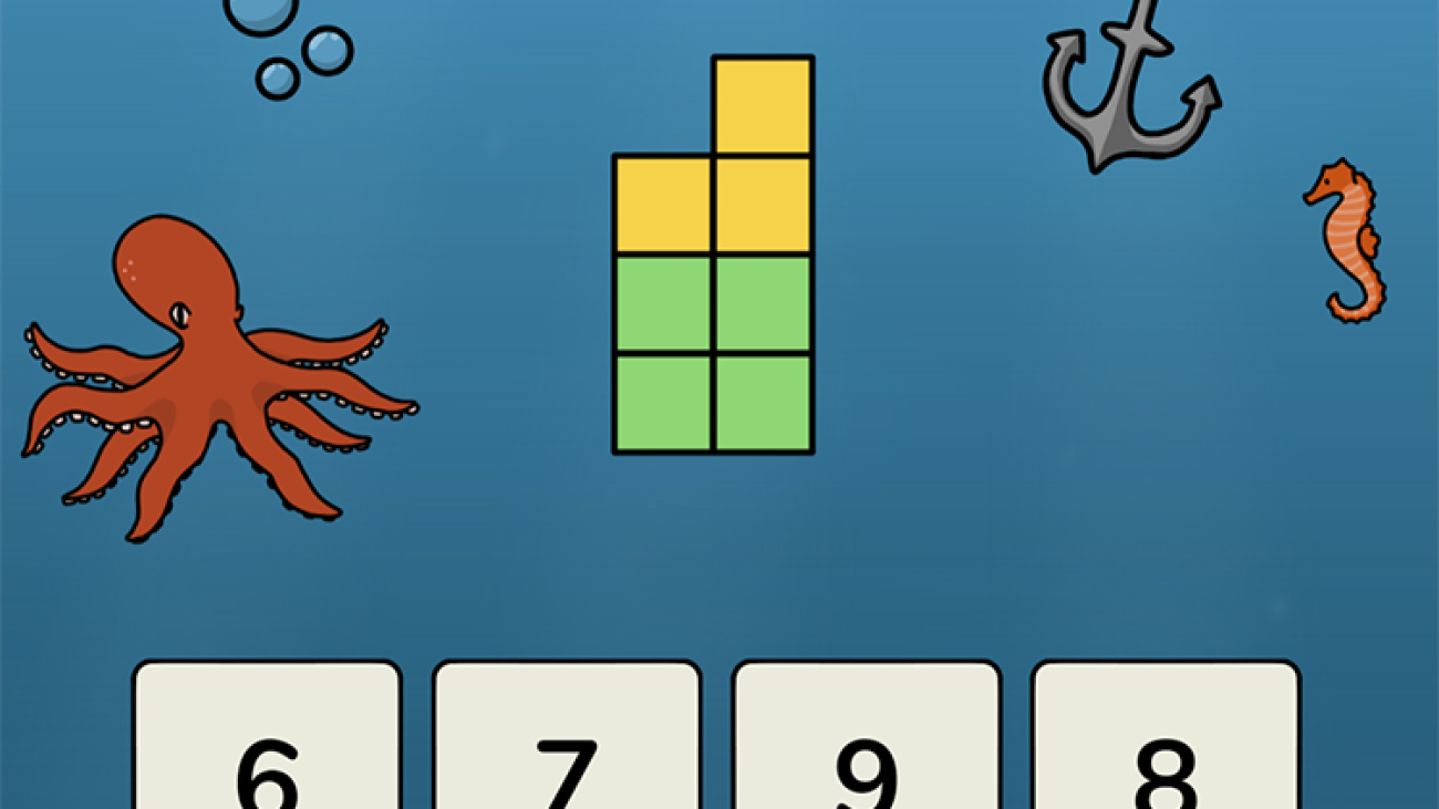 Addition med talblock 1
